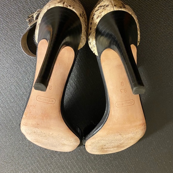 Coach heel open toe heels - Picture 5 of 6